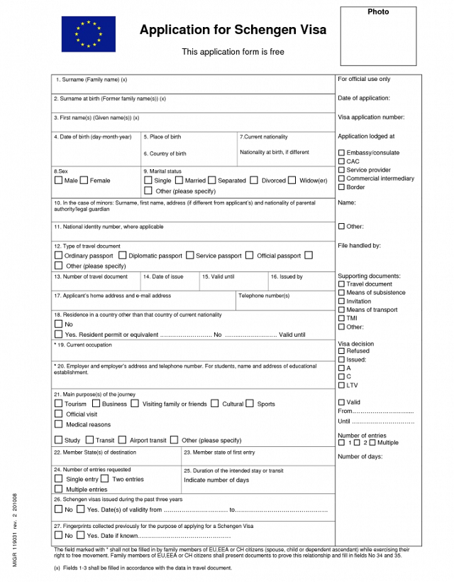 schengen-visa-application-form